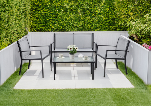 GARDEN FURNITURE SET - BENCH, 2 CHAIRS, TABLE *0846
