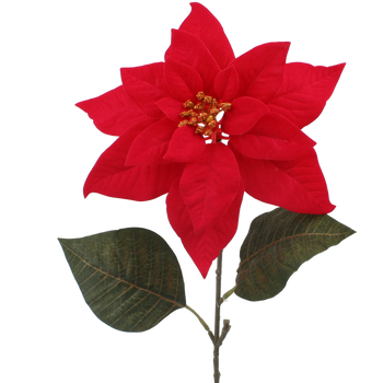 ARTIFICIAL FLOWER - POINSETTIA 65 CM RED