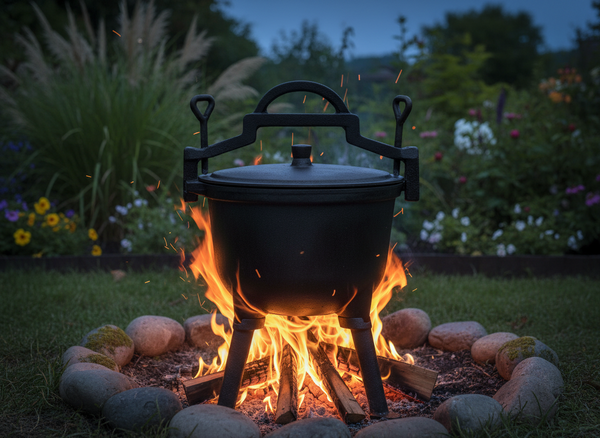 KOCIOŁEK MYŚLIWSKI ŻELIWNY 5L 24,5 X 16 CM