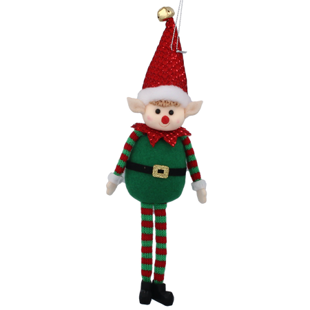 DECORAȚIUNE DE BRAD - ELF MIX DE CULORI 10 x 28 CM ambalaj=6buc *8532