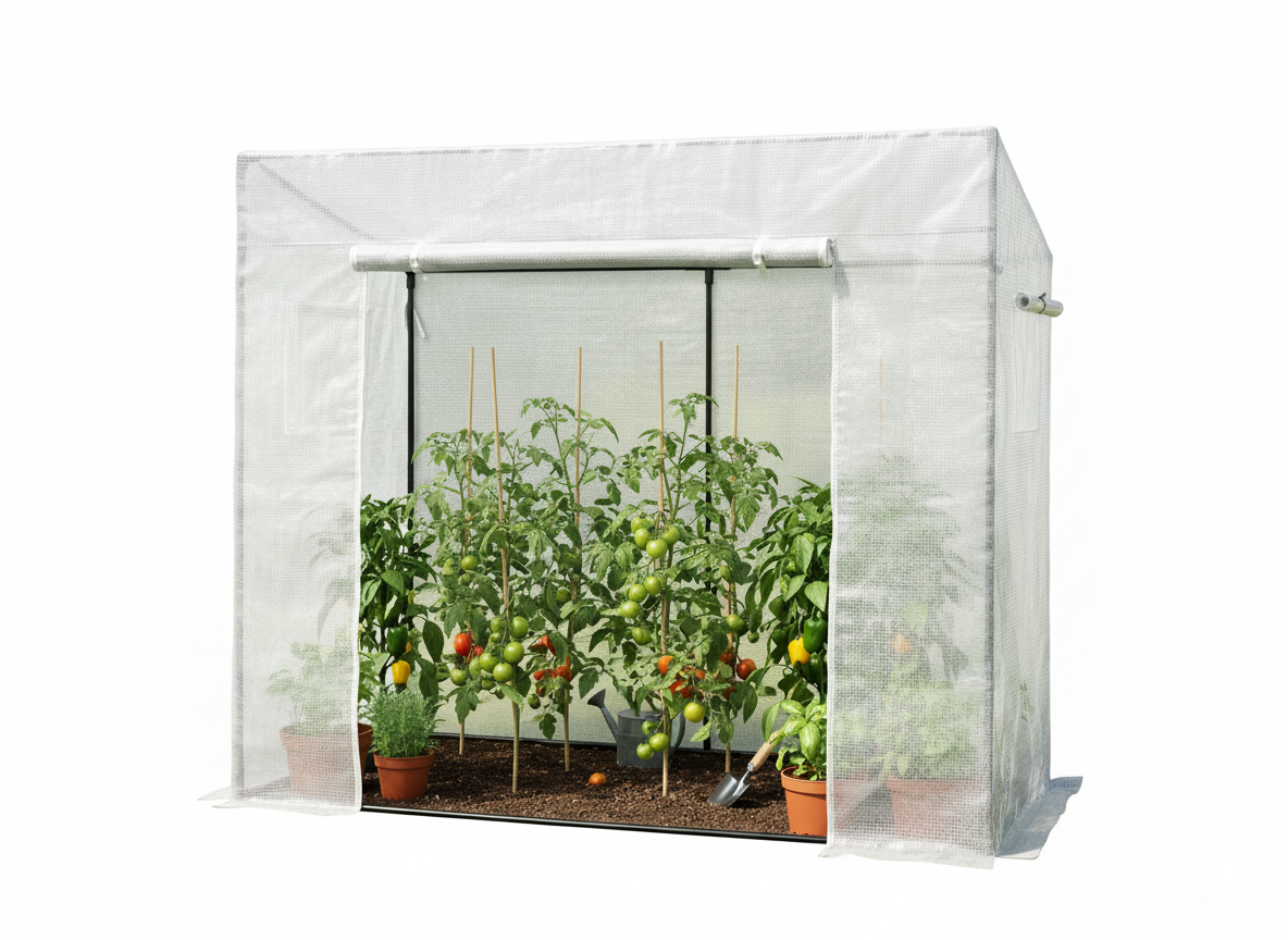 SZKLARNIA NA POMIDORY BIAŁA 200 x 77 x 168/146 cm pol_pl_SZKLARNIA-NA-POMIDORY-BIALA-200-x-77-x-168-146-cm-1339_9