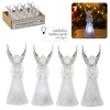 OZDOBA BOŻONAR. - MAŁY ANIOŁEK LED PLASTIKOWE 4 x 4 x 11 CM MIX WZORÓW disp=12szt *9018