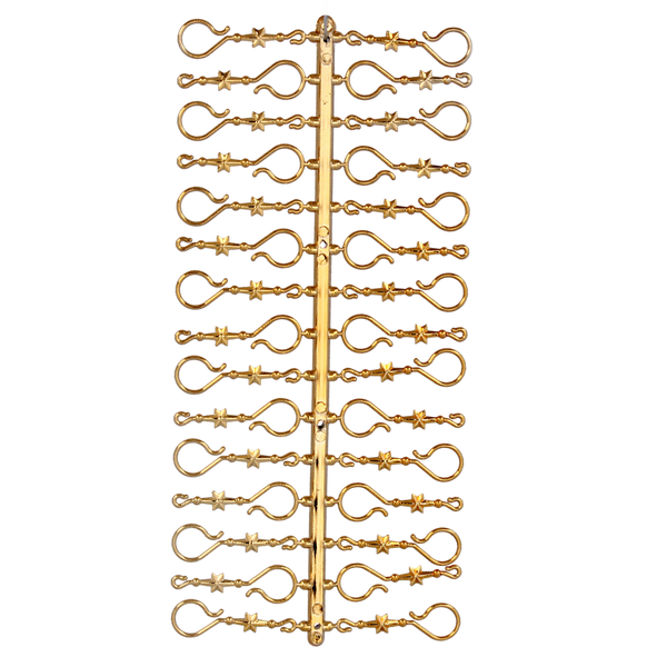 GOLDEN HOOKS FOR CHRISTMAS DECORATIONS A'30