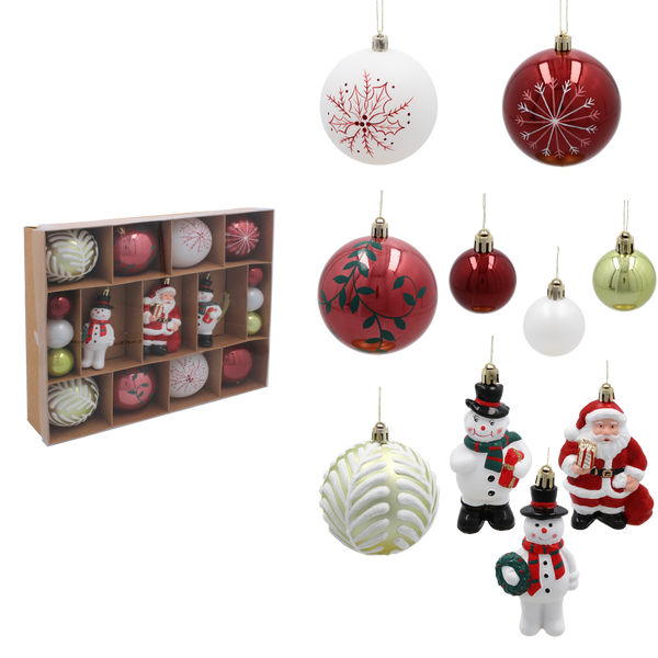 KPL. 23 DECORAȚIUNI DE BRAD - MIX *7168