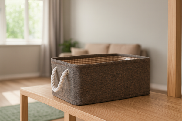 ORGANIZER PROSTOKĄTNY 30 x 40 x 18 CM BRĄZOWY ROZM. L *4816