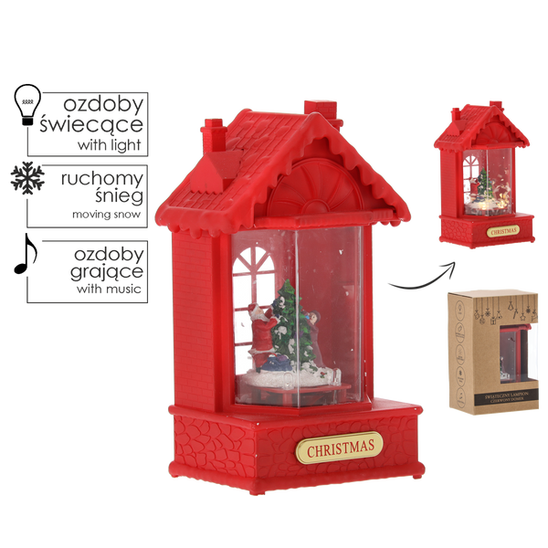CHRISTMAS DECORATION LED - RED HOUSE