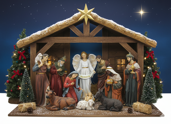 CHRISTMAS FIGURES SET 11 PCS. TO 41 CM