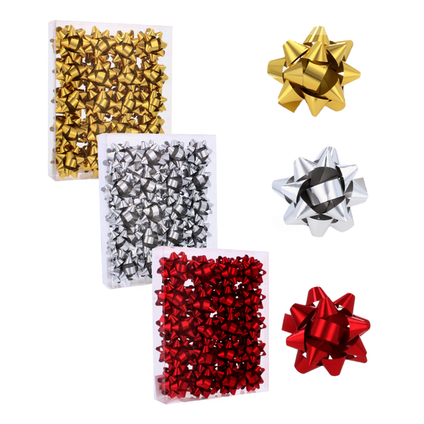 SET OF 40 BOWS 5 CM FOR WRAPPING GIFTS PACK=36 PCS