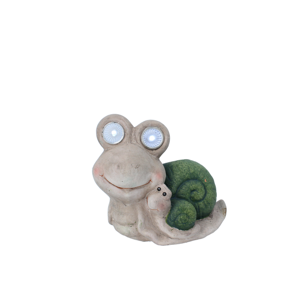 GARDEN FIGURINE – SNAIL WITH GLOWING EYES 17,5 X 10,5 X 14,5 CM LED pack=4 pcs