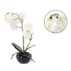 Floare artificială - orhidee albă 30 cm ambalaj=6 buc *4795
