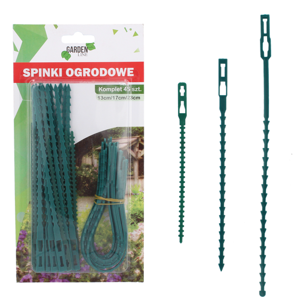 SET OF 45 GARDEN PEGS 13 cm / 17 cm / 23 CM