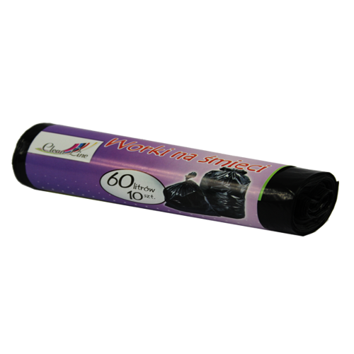 EXTRA STRONG GARBAGE BAGS 60L A'10 BLACK