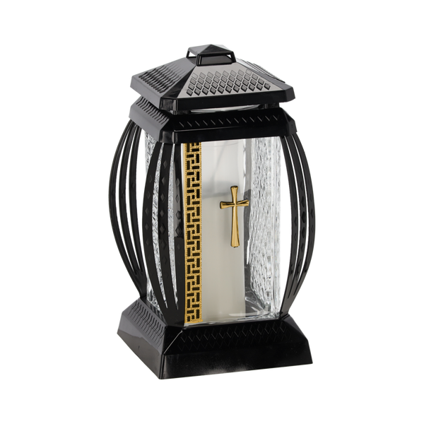 CANDLE 28CM/45H PRIMA VERA SEQUIN AURIU/ARGINTIU PACHET=4BUC*5504