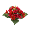ARTIFICIAL BOUQUET OF FLOWERS ROSES AND LILES ASSORTED COLOURS
