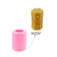 SILICONE MOULD FOR HONEYCOMB CANDLES WITH BEE