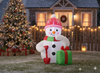 INFLATABLE SNOWMAN LED 180 CM