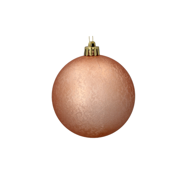 SET OF 20 BAUBLES 8 CM OLIVE/COPPER/GRAPHITE MIX DESIGNS