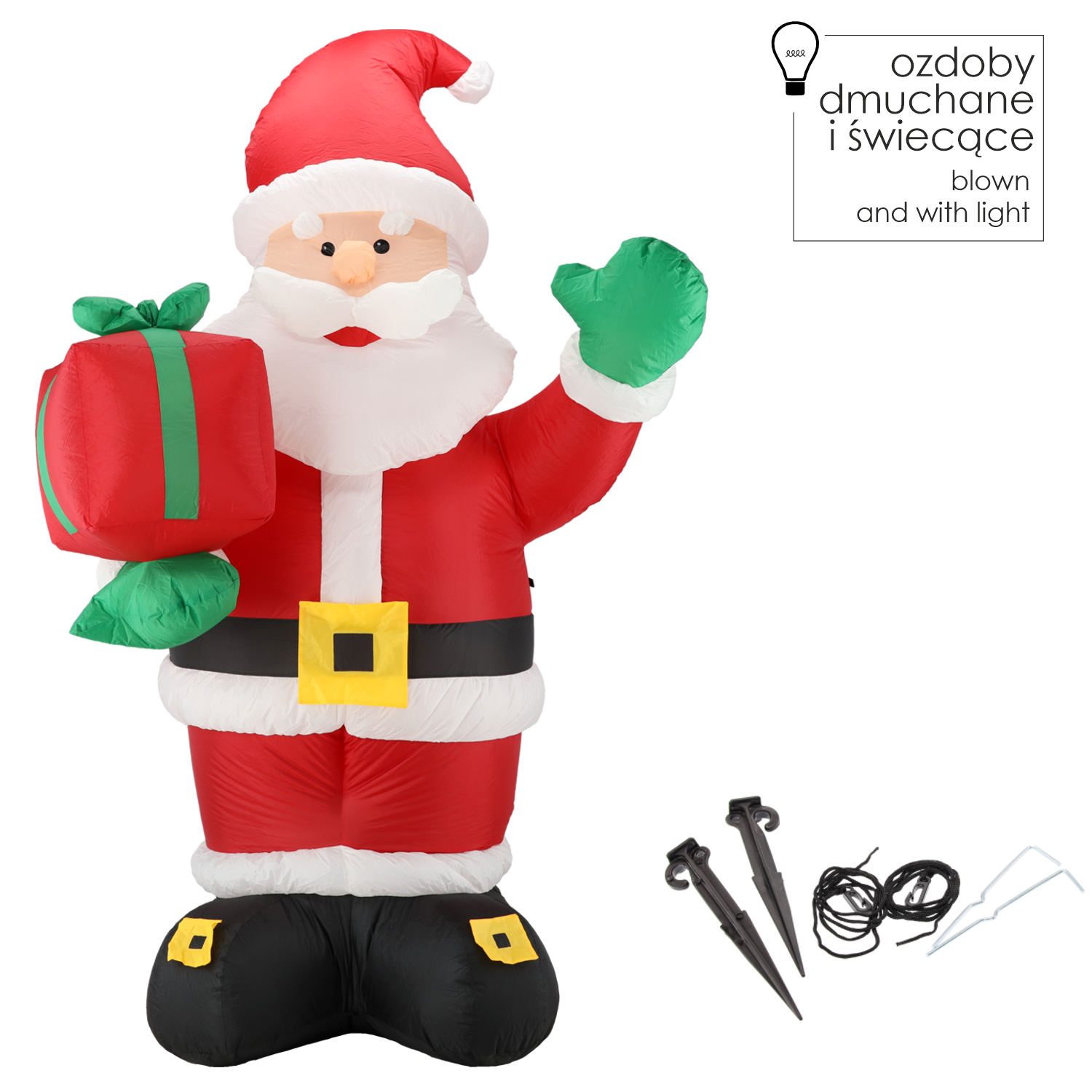 DMUCHANY MIKOŁAJ LED 240 CM *0455