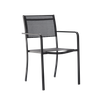 GARDEN CHAIR BLACK 54X55X86CM