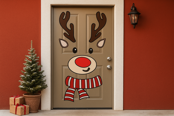 CHRISTMAS DOOR DECORATION - DIY CHRISTMAS TREE/SANTA CLAUS/REINDEER
