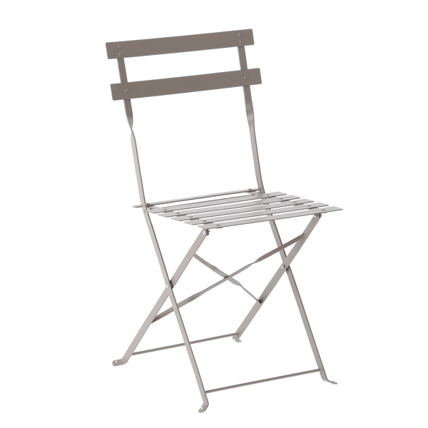 SQUARE TABLE BISTRO SET - TAUPE