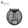 SOLÁRNÍ LAMPION ČERNÝ 19 CM LED *6044