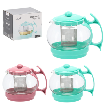 HEAT-RESISTANT JUG WITH INFUSER 1.1 L