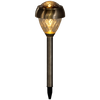 LAMPA SOLARNA LEYA 9,2 x 9,2 x 38 CM SREBRNA CIEPŁY BIAŁY disp=12szt *4238