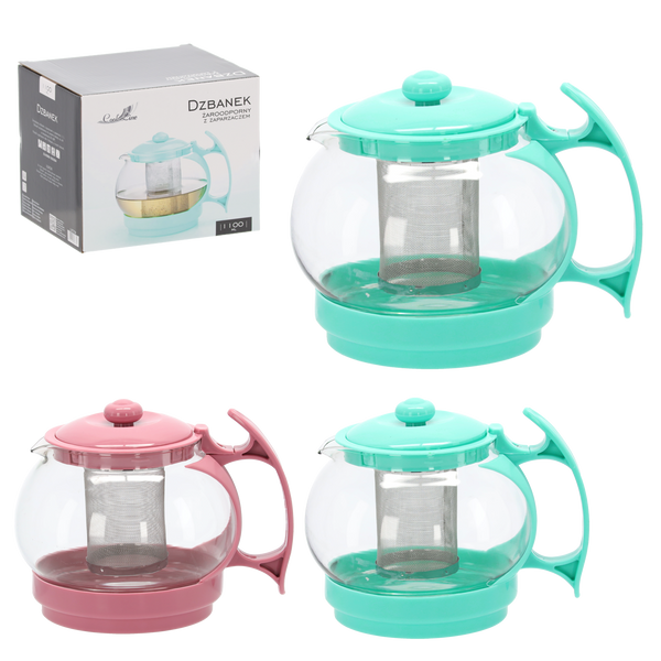 HEAT-RESISTANT JUG WITH INFUSER 1.1 L