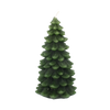 GREEN CHRISTMAS TREE CANDLE 9.5 X 9.5 16.5 CM