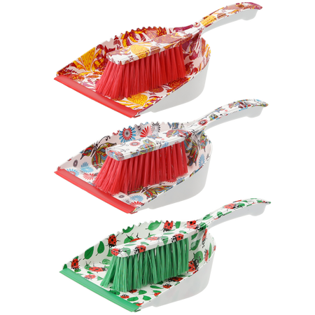 DUSTPAN WITH BRUSH "DECOR"