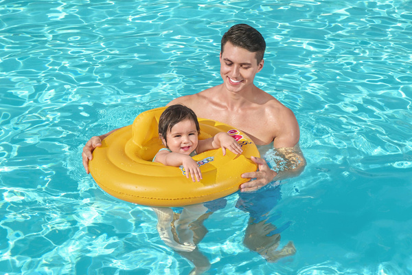 Swim Safe™ 27"/69cm Wondersplash Round 3-Ring Baby Boat