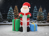 INFLATABLE SANTA CLAUS WITH LIST AND PRESENTS 180 CM LED