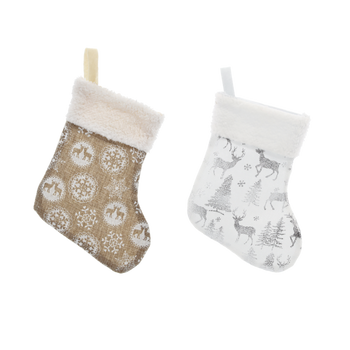 VÁNOČNÁ PONOŽKA 20 CM MIX VZOROV *7856