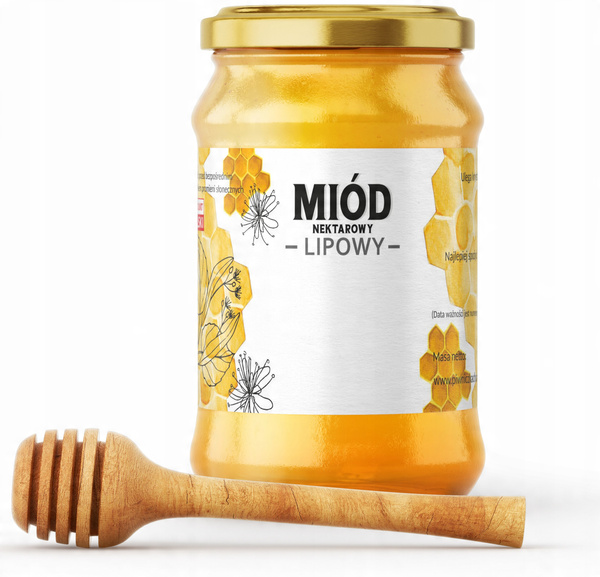 SADA 100 ETIKIET MEDOVÝ NEKTÁR LIPOVÝ 116 x 50 MM *8283