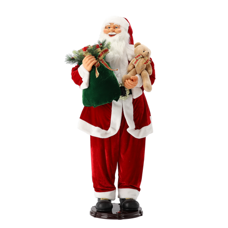 MIKOŁAJ TAŃCZĄCY Z PREZENTAMI – MELODIA 150 CM*3443