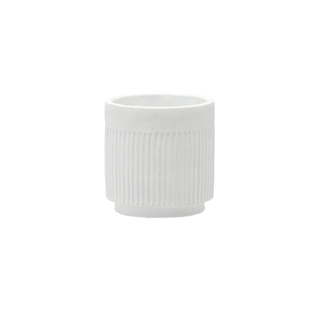 OBIECT CIMENT PENTRU GHIVECHE 11.5 x 11.5 x 12 CM ALB *1343
