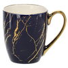PORCELÁNOVÝ HRNEK 400 ML MARMUREK SE ZLATEM MIX BARVA balení=1ks *7956