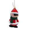 SET OF 6 CHRISTMAS ORNAMENTS - MIX OF PATTERNS 7CM