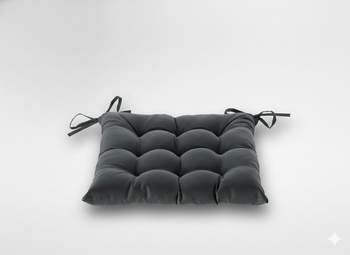 PODUSZKA NA KRZESŁO 40 x 40 x 6 CM CIEMNOSZARA