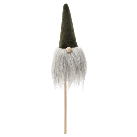 CHRISTMAS GNOME ON A STICK 7 x 3 x 24 CM MIX COLORS