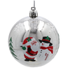 SET OF 24 CHRISTMAS BAUBLES RED, SILVER, GOLD
