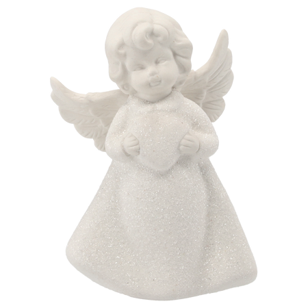 CERAMIC ANGEL WHITE 13 CM MIX DESIGNS