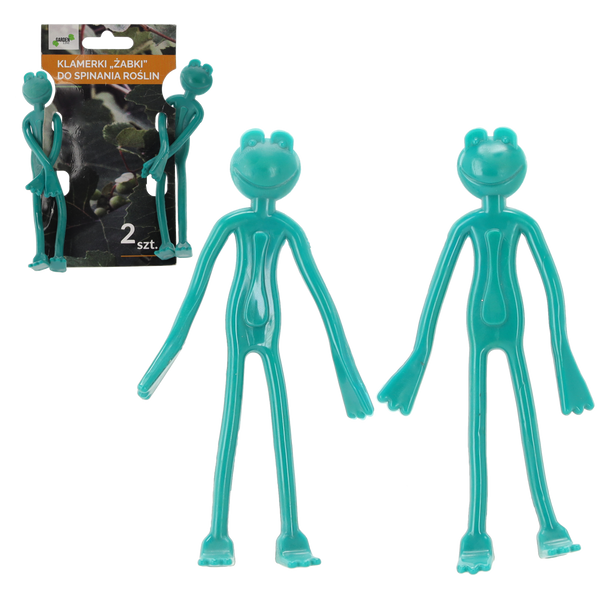 KPL. 2 KLIPSŮ NA SPÍNÁNÍ ROSTLIN "ŽÁBA" 13,5 CM *1824