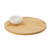 SADA NA SERVÍROVANIE CHUŤOVIEK - OKRÚHLY PODNOS S MISKOU 25 x 3,5 CM *6514