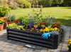 GRZĄDKA WARZYWNO-KWIATOWA 120 X 60 X 30 CM PROSTOKĄTNA ANTRACYT