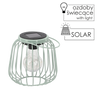 SOLAR LANTERN METAL MINT 15 CM