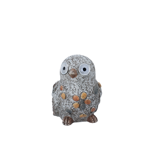 GARDEN FIGURINE - BIRD WITH GLOWING EYES 17 x 12 x 15 CM LED pack=4 pcs