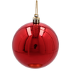 SET OF 36 CHRISTMAS BAUBLES RED, GOLD, SILVER 8 CM IN RED BAG