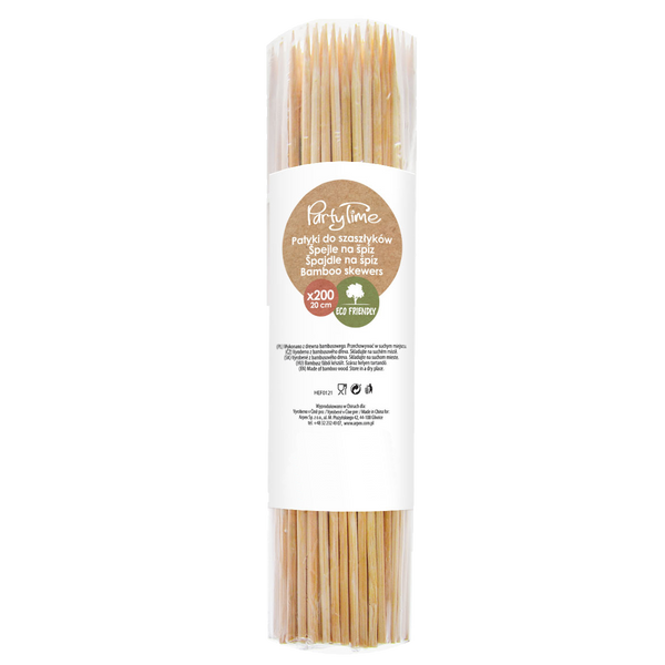 SET 200 PCS KEBAB STICKS 20 CM